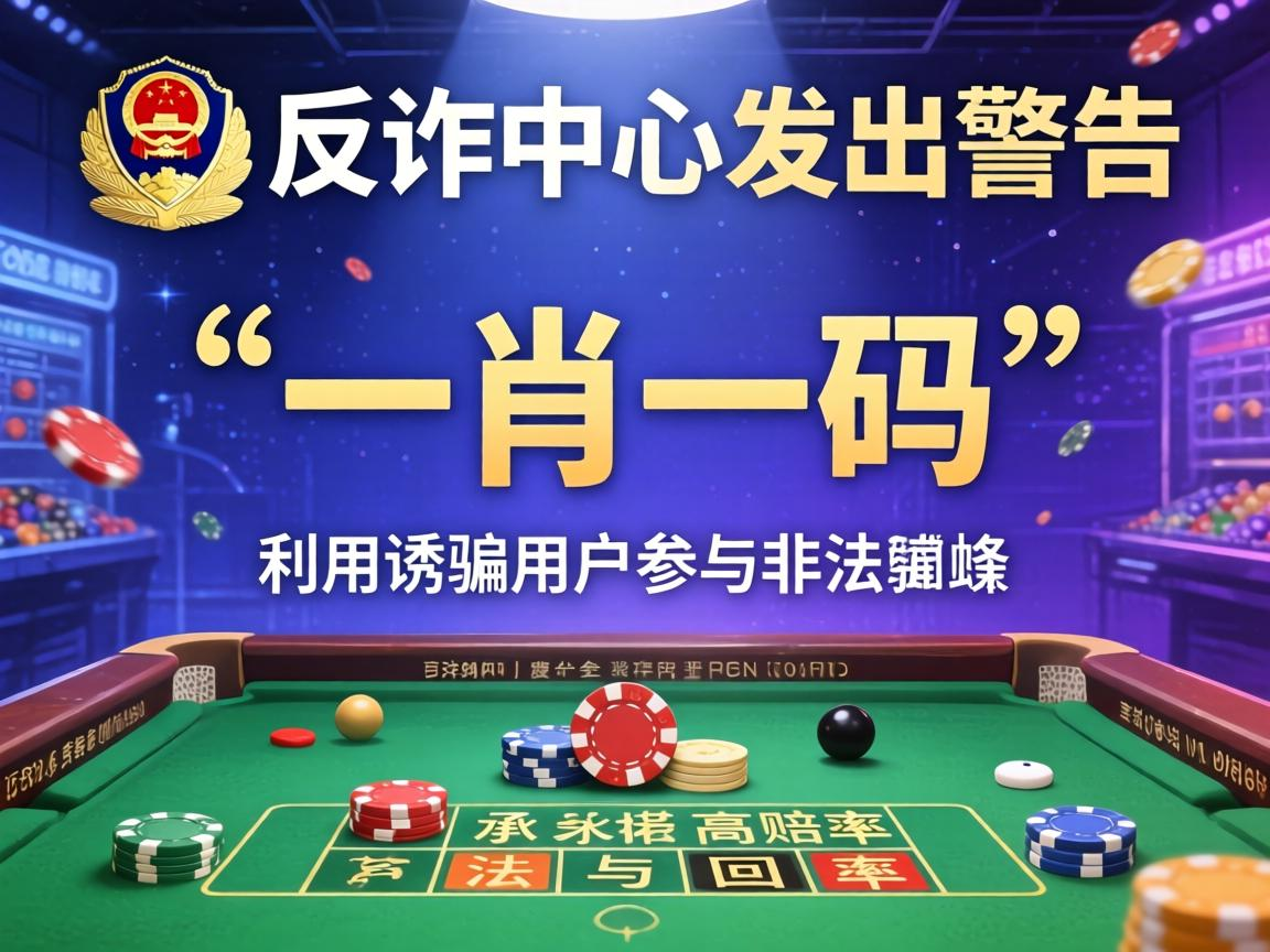 警惕“一肖一码”相关平台 这是公安部反诈中心预警的非法赌博诈骗引流骗局