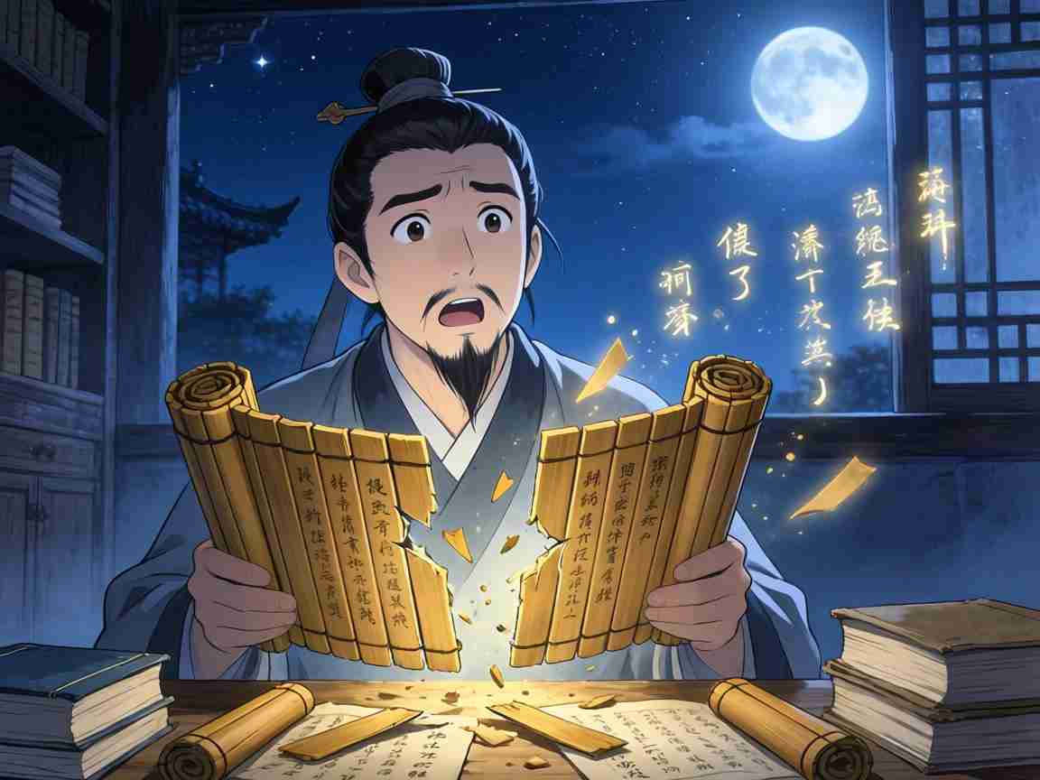 新奥一肖一特预测1韦编三绝梦见竹简断裂预示什么?书生夜梦古籍启示