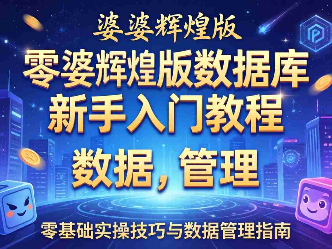 管家婆辉煌版数据库新手入门教程 零基础实操技巧与数据管理指南