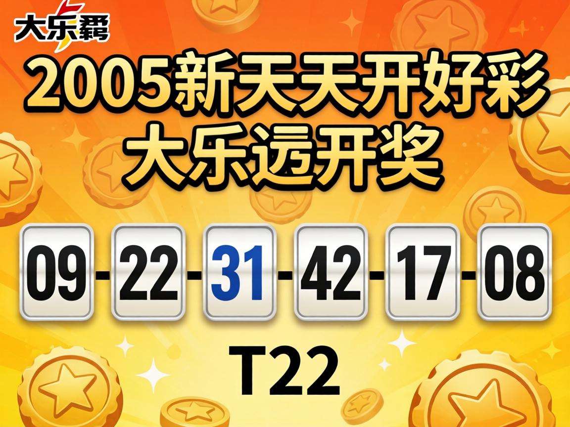 风险警示：别信“2005新澳门天天开好彩大乐透开奖”骗局 09-22-31-42-17-08:T22是诈骗